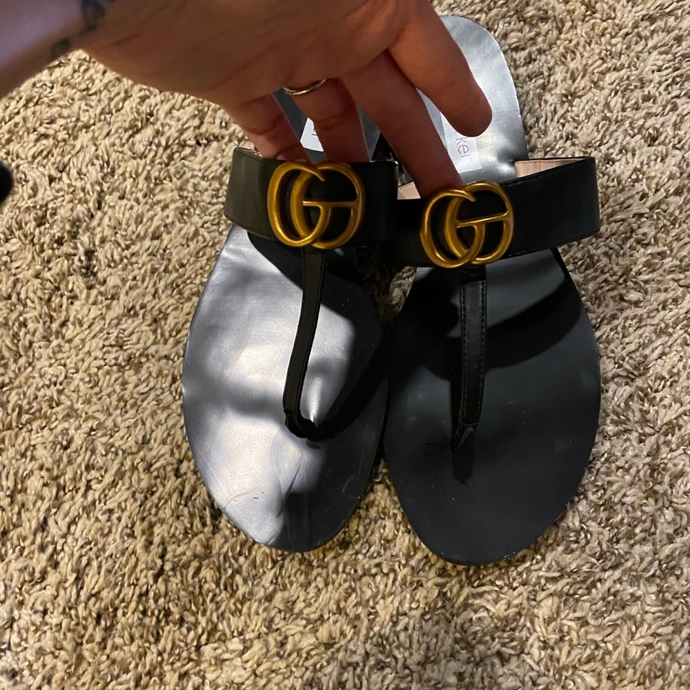 GG inspired sandals